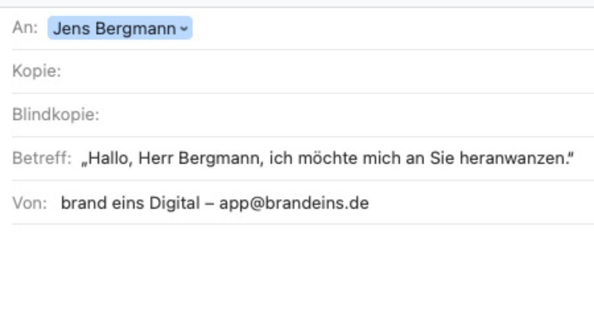 Ich Hoffe Dass Es Ihnen Gut Geht „Ich hoffe, es geht Ihnen gut!“ - brand eins online