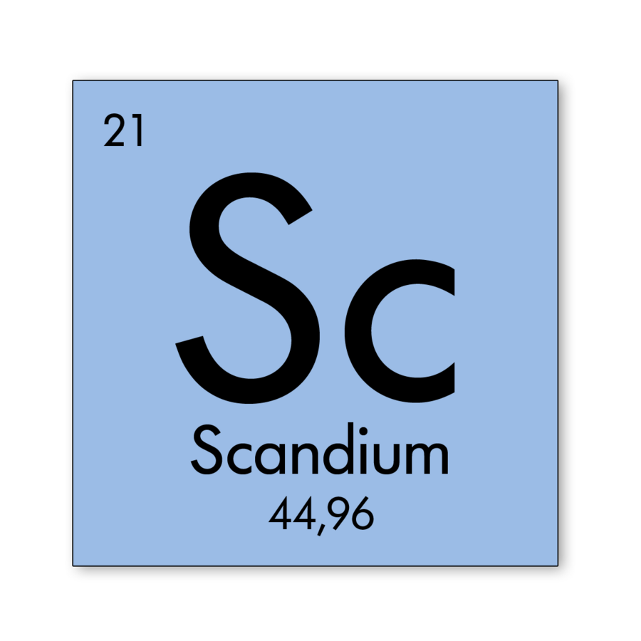 Element scandium 08 2018