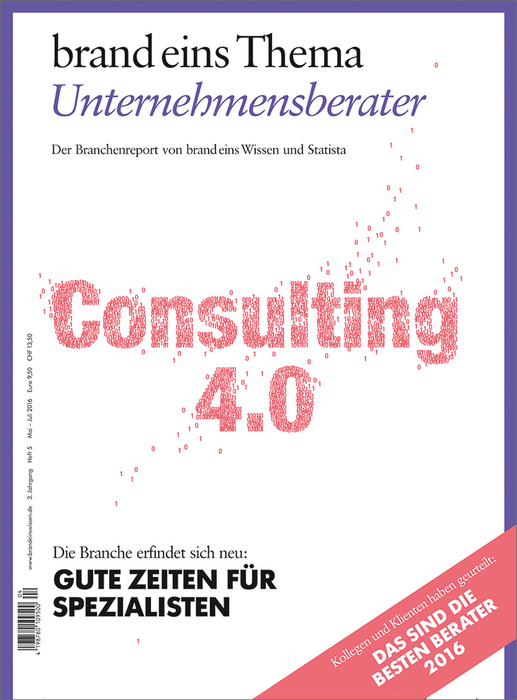 Brandeins thema  consulting 2016 rand