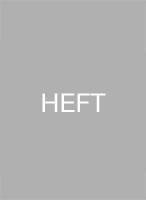 Das Bild zeigt den Schriftzug "HEFT" in weißen Buchstaben auf grauem Hintergrund.