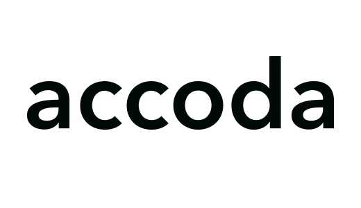 Das Bild zeigt ein einfaches schwarz-weißes Logo mit dem Wort "accodia" in einer serifenlosen Schrift. Das Logo ist so gestaltet, dass es leicht lesbar und für eine Vielzahl von Nutzern zugänglich ist, auch für Menschen mit Sehbehinderungen. Die Verwendung einer serifenlosen Schriftart suggeriert ein modernes und sauberes Design, das mit den heutigen Webdesign-Standards übereinstimmt. Das Logo ist eine minimalistische Darstellung des Wortes "accodia", das ein gängiger und wiedererkennbarer Markenname ist.