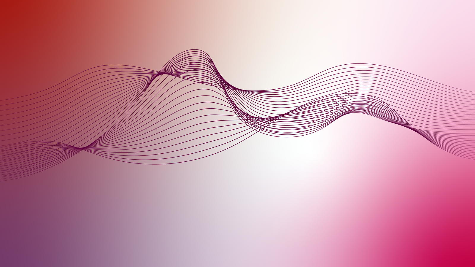 Das Bild zeigt einen Hintergrund mit Farbverlauf und einem wellenförmigen Muster aus Linien in Rosa- und Rottönen. Die Linien sind so angeordnet, dass ein Gefühl von Bewegung und Rhythmus entsteht, das an eine Welle oder eine sanfte Kurve erinnert. Das Gesamtdesign ist visuell ansprechend und wahrscheinlich für die Verwendung in verschiedenen Anwendungen wie Webdesign, Grafikdesign oder digitale Kunst gedacht.