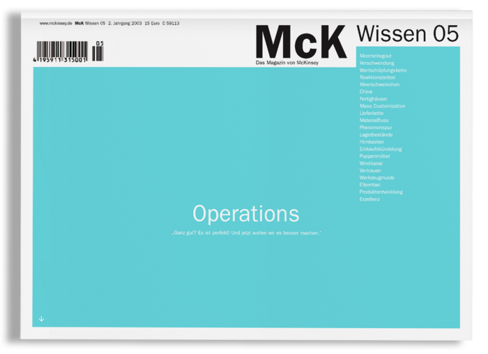 Bei dem Bild handelt es sich um einen Screenshot einer Webseite mit einem blaugrünen Hintergrund und weißem Text. Bei der Webseite scheint es sich um eine technische Seite oder eine Informationsseite zu handeln, möglicherweise im Zusammenhang mit einer Software oder einem System. Der Text auf der Seite ist in deutscher Sprache, und in der oberen linken Ecke ist ein Strichcode zu sehen. Die Webseite enthält auch ein Navigationsmenü mit Optionen wie "Betrieb" und "Wissen 05". Das Gesamtlayout und die Gestaltung der Webseite lassen darauf schließen, dass sie für technische oder dokumentarische Zwecke bestimmt ist.
