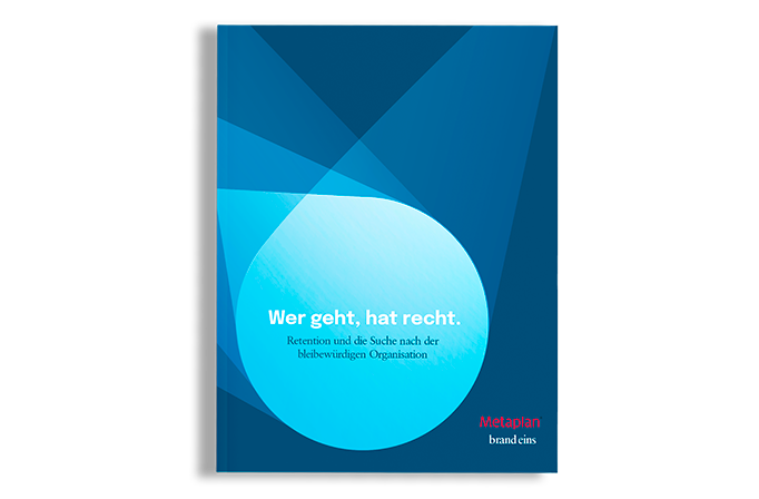 Das Bild zeigt den Einband eines Buches oder Dokuments in den Farben Blau und Weiß. Der Titel "Wer geht, hat recht." ist in weißer Schrift auf dem Umschlag zu lesen. Unter dem Titel befindet sich ein zusätzlicher Text in deutscher Sprache mit der Überschrift "Reattention und die Sieche nach der bleibweisen Organisatisation". Am unteren Rand des Umschlags ist der Text "Metapian brandcins" zu lesen, der auf den Herausgeber oder die Marke des Dokuments hinweist. Das Cover scheint für alle Nutzer zugänglich zu sein, auch für Menschen mit Sehbehinderungen, da es als barrierefreie Website beschrieben ist.