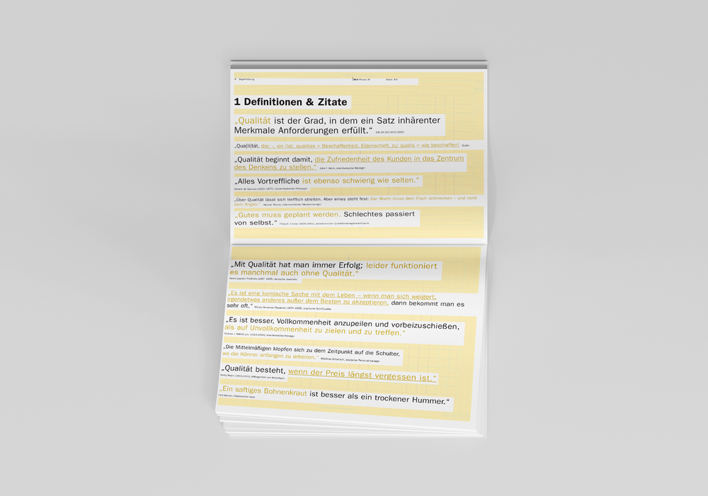 Das Bild zeigt eine gedruckte Seite mit Text in deutscher Sprache, die eine Seite einer Website zu sein scheint. Die Seite ist gelb und hat einen weißen Hintergrund. Der Text ist in deutscher Sprache und scheint eine Definition oder Erklärung eines Konzepts zu sein. Die Seite ist in mehrere Abschnitte gegliedert, die jeweils Text enthalten, und es sind einige Bilder oder Illustrationen vorhanden. Die Seite wird nicht von Bildern oder Illustrationen begleitet, und der Text ist auf Deutsch, was darauf schließen lässt, dass sie für ein deutschsprachiges Publikum bestimmt ist. Die Seite ist so gestaltet, dass sie für Menschen mit unterschiedlichen Fähigkeiten, einschließlich Sehbehinderten, zugänglich ist, indem sie einen klaren und leicht lesbaren Text und ein leichtes Layout bietet.