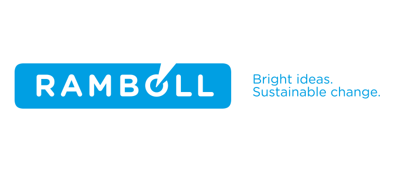 Das Bild zeigt das Logo eines Unternehmens namens „RAMBOL“. Das Logo besteht aus einem blauen Rechteck mit dem Wort „RAMBOL“ in schwarzer Schrift. Der Slogan des Unternehmens, „Bright ideas. Sustainable change“ (Kluge Ideen. Nachhaltiger Wandel), ist in kleinerer schwarzer Schrift unterhalb des Hauptlogos zu sehen. Das Logo und der Slogan sind in einem klaren, einfachen Design gehalten, das leicht zu lesen und zu verstehen ist.
