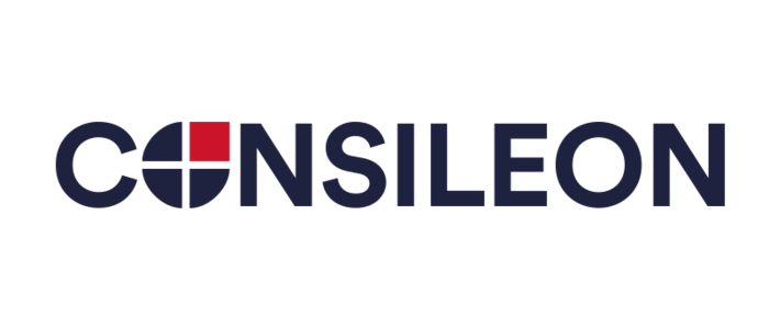 Das Bild zeigt ein Logo, auf dem das Wort „CONSILEREON“ in großen, fetten Buchstaben deutlich zu sehen ist. Das Logo ist vor einem weißen Hintergrund platziert, wodurch es gut sichtbar und lesbar ist. Die Verwendung eines einfachen, klaren Designs mit kontrastierenden Farben, wie beispielsweise den schwarzen und roten Buchstaben, trägt zur allgemeinen Klarheit und Wirksamkeit des Logos bei.