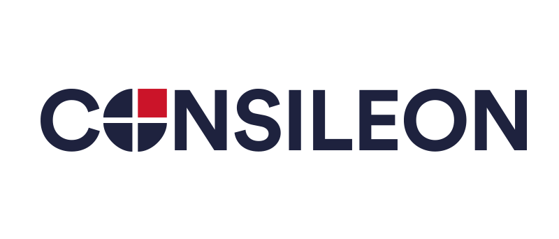 Das Bild zeigt ein Logo, auf dem das Wort „CONSILEREON“ in großen, fetten Buchstaben deutlich zu sehen ist. Das Logo ist vor einem weißen Hintergrund platziert, wodurch es gut sichtbar und lesbar ist. Die Verwendung eines einfachen, klaren Designs mit kontrastierenden Farben, wie beispielsweise den schwarzen und roten Buchstaben, trägt zur allgemeinen Klarheit und Wirksamkeit des Logos bei.