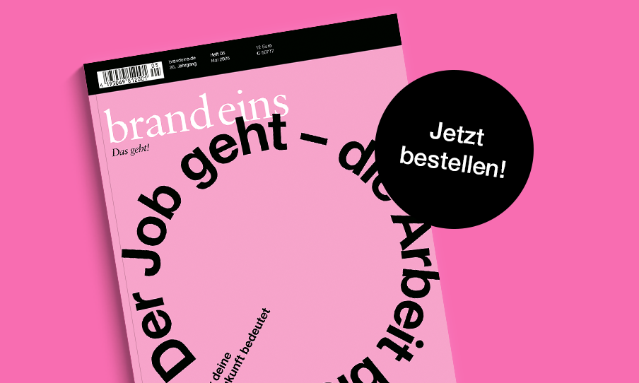 Das Bild zeigt ein Magazincover mit rosa Hintergrund und schwarzem Text. Das Magazin scheint eine deutsche Publikation zu sein, wie der deutsche Text auf dem Cover vermuten lässt. Auf dem Cover ist außerdem ein rundes Schwarz-Weiß-Logo mit dem Text „Jetzt bestellen!“ zu sehen. Das Magazin ist vor einem rosa Hintergrund platziert, und in der oberen linken Ecke des Covers ist ein Barcode zu erkennen.