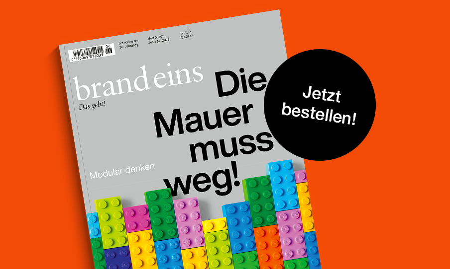 Das Bild zeigt ein Magazin-Cover mit einem lebhaften Design, auf dem verschiedene bunte Lego-Steine in einer Stadtlandschaft angeordnet sind. Auf dem Cover ist ein auffälliger schwarzer Kreis zu sehen, in dem in weißer Schrift „Jetzt bestellen!“ steht, was darauf hindeutet, dass das Magazin ein Bestseller ist. Das Magazin scheint sich auf ein bestimmtes Thema im Zusammenhang mit Lego-Steinen zu konzentrieren, und das Gesamtdesign sowie das Layout lassen auf eine optisch ansprechende und fesselnde Publikation schließen.