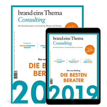 Print & App: brand eins Thema Consulting 2019