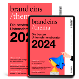Print + Digital: brandeins /thema Unternehmensberater 2024 