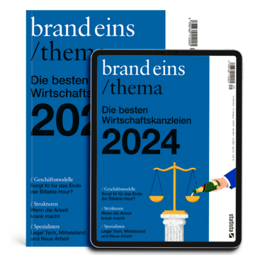 Produktbild für Print + Digital: brandeins /thema Wirtschaftskanzleien 2024