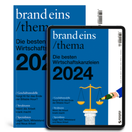 Print + Digital: brandeins /thema Wirtschaftskanzleien 2024