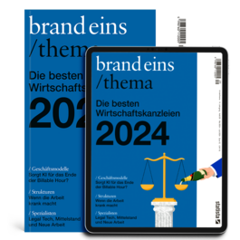 Produktbild für Print + Digital: brandeins /thema Wirtschaftskanzleien 2024