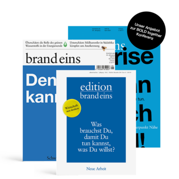 Produktbild für 3x brand eins: Umdenken, Nähe, Neue Arbeit
