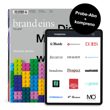 Produktbild für brand eins & kompreno Probe-Abonnement