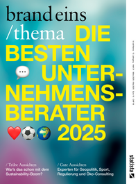 Produktbild für brandeins /thema Unternehmensberater 2025