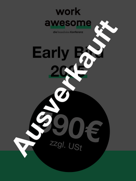 Produktbild für work awesome: Early-Bird-Ticket 2025