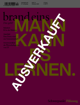 Produktbild für brand eins 10/2025