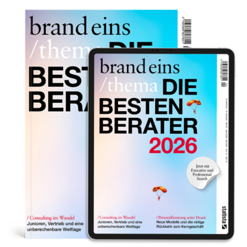 Produktbild für Print + Digital: brandeins /thema Berater 2026