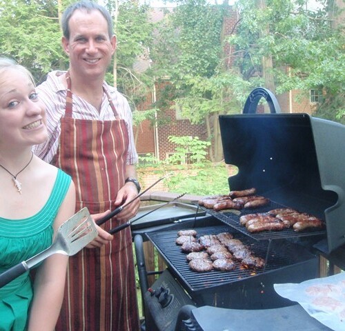 Austauschschülerin beim Barbecue in den USA