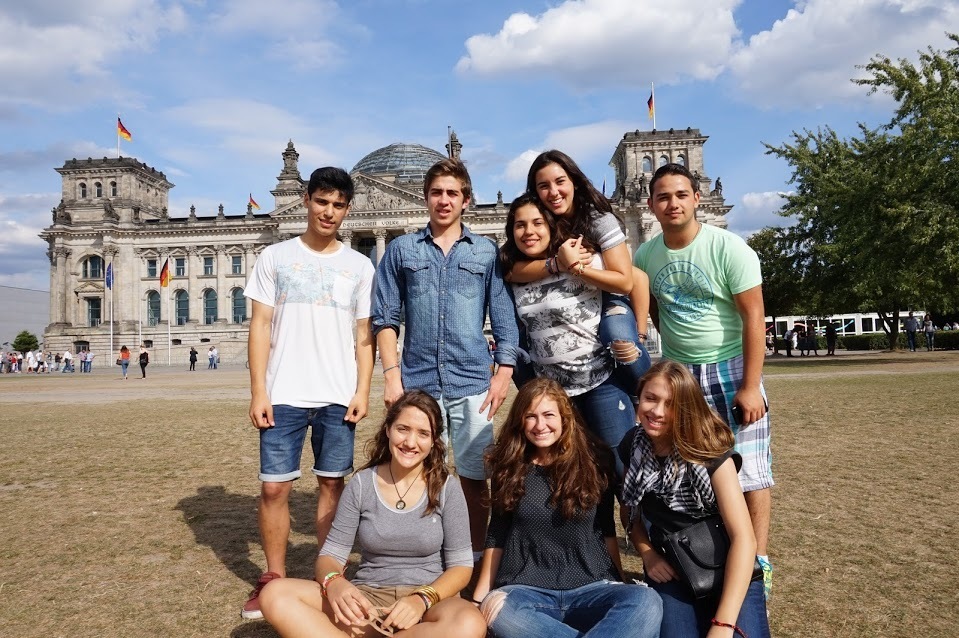 Host students at a trip to Berlin