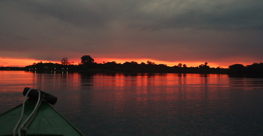 Sonnenuntergang am Amazonas