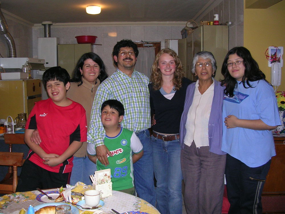 Lisa mit ihrer Gastfamilie 2006...