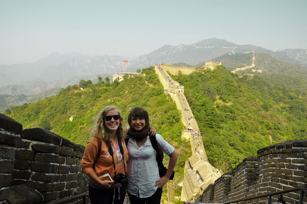 Austauschschülerin Kathleen auf der Chinesischen Mauer