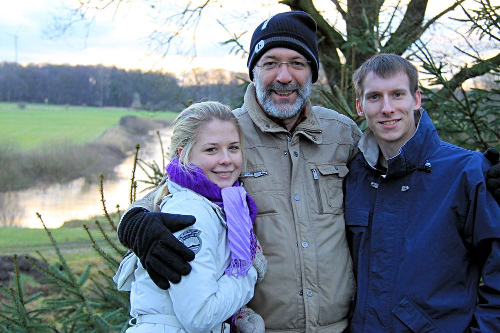 Robert mit Andrea aus Rumänien und Ben aus Frankreich