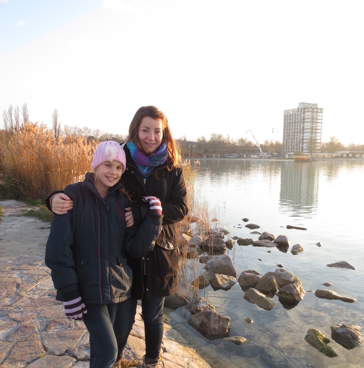 Carola mit ihrer Gastschwester