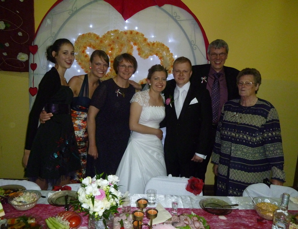 Auf der Hochzeitsfeier in Polen
