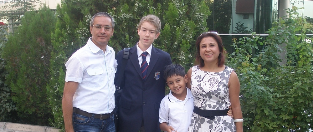 Fabio mit seiner Gastfamilie