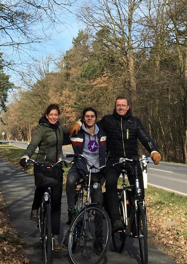 Ein tolles Team: Gastfamilie Anneken mit Ege aus der Türkei