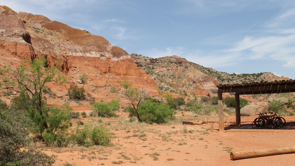 Die Landschaft in Texas