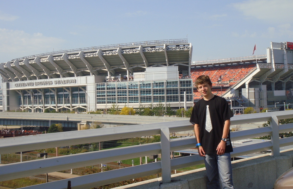 Vor dem Baseball-Stadion