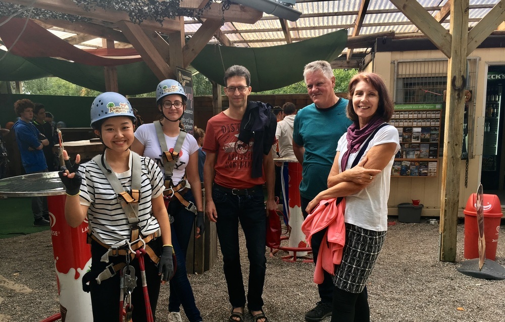 Ausflug in den Kletterpark