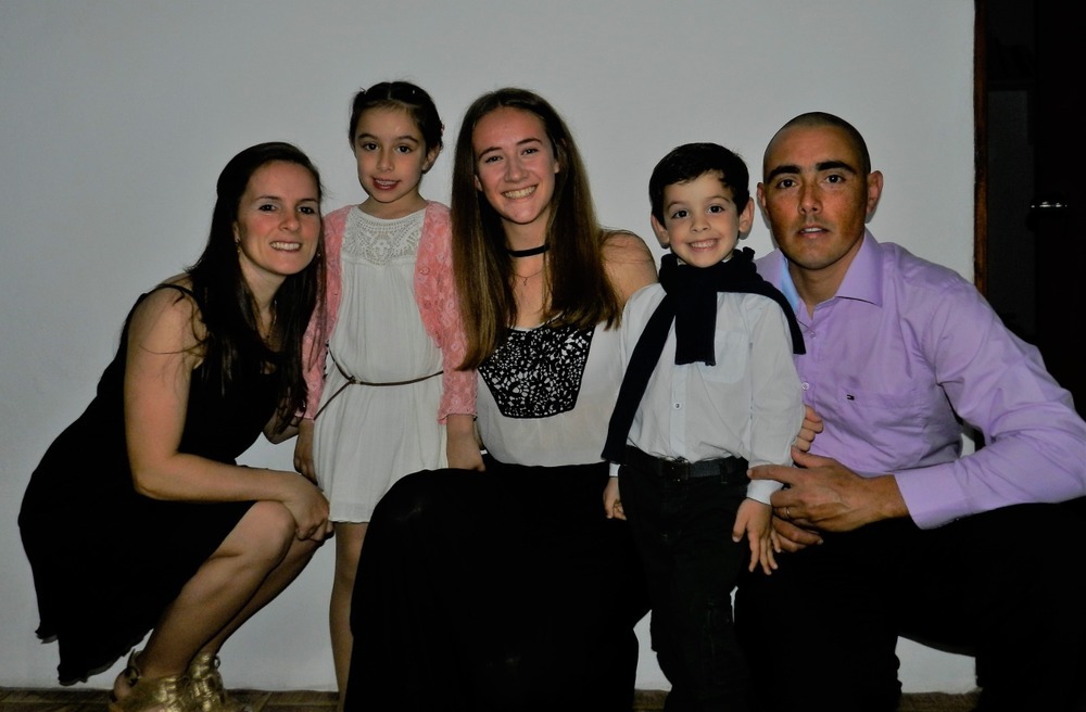 Paulina mit ihrer Gastfamilie