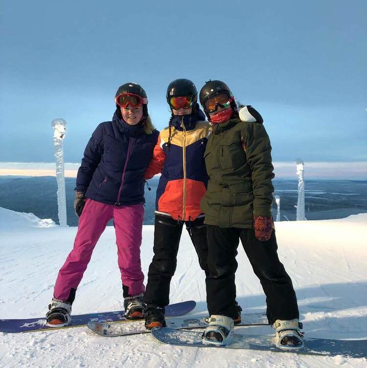 Snowboarden mit meinen Gastschwestern