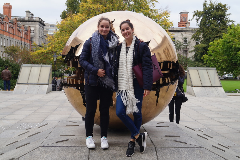 Me and my Hostsister Gaia at the Trinity College