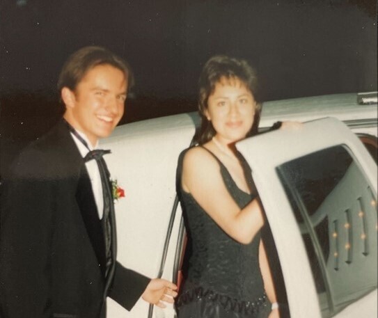 Christian und Veronica auf dem High School Abschlussball 1996 in den USA...