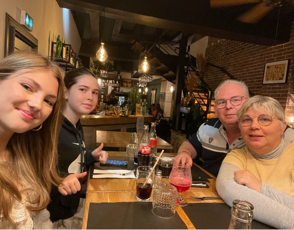 Lauras Gastfamilie nahm sie herzlich auf 