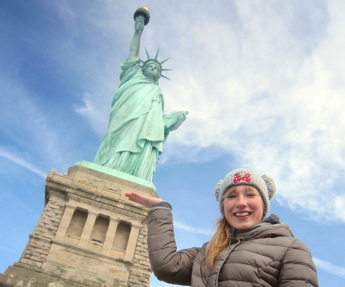 Austauschschülerin auf Klassenfahrt in New York