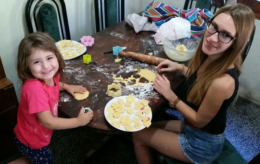 Plätzchen backen mit der Gastschwester