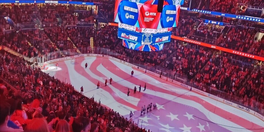 Eishockeyspiel der Washington Capitals