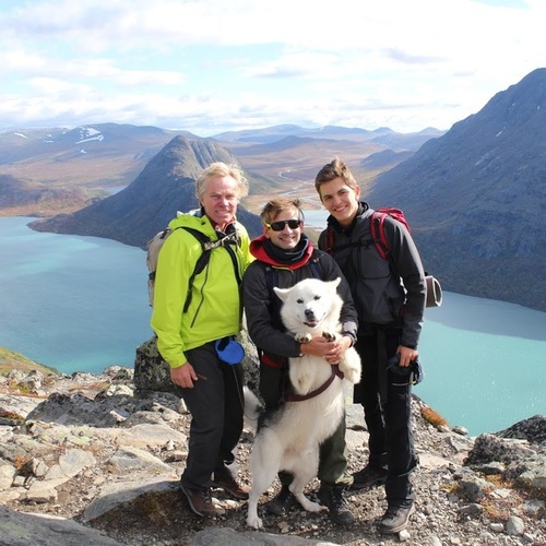 Austauschschüler mit Gastvätern  in Norwegen