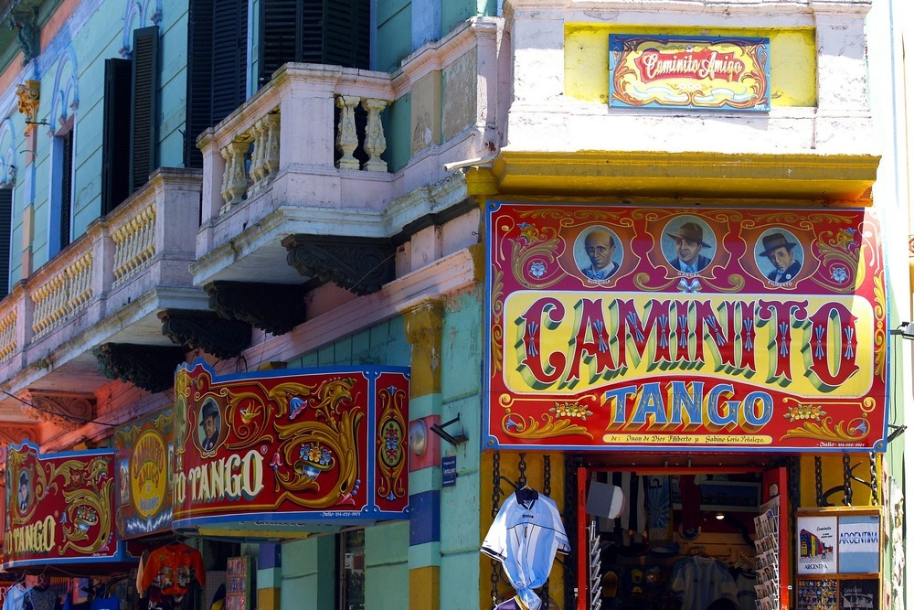 Die Fußgängerzone Caminito in Buenos Aires