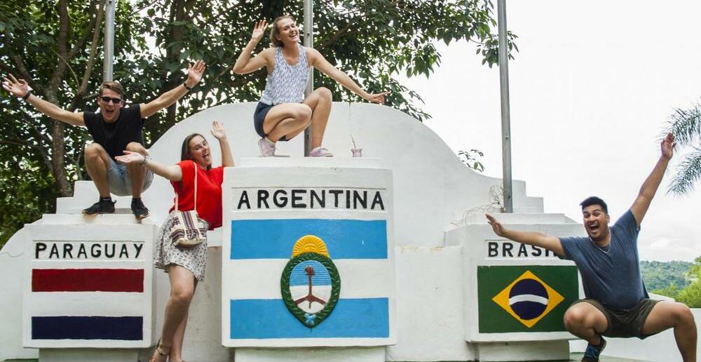 Das Drei-Länder-Dreieck Argentinien, Paraguay und Brasilien