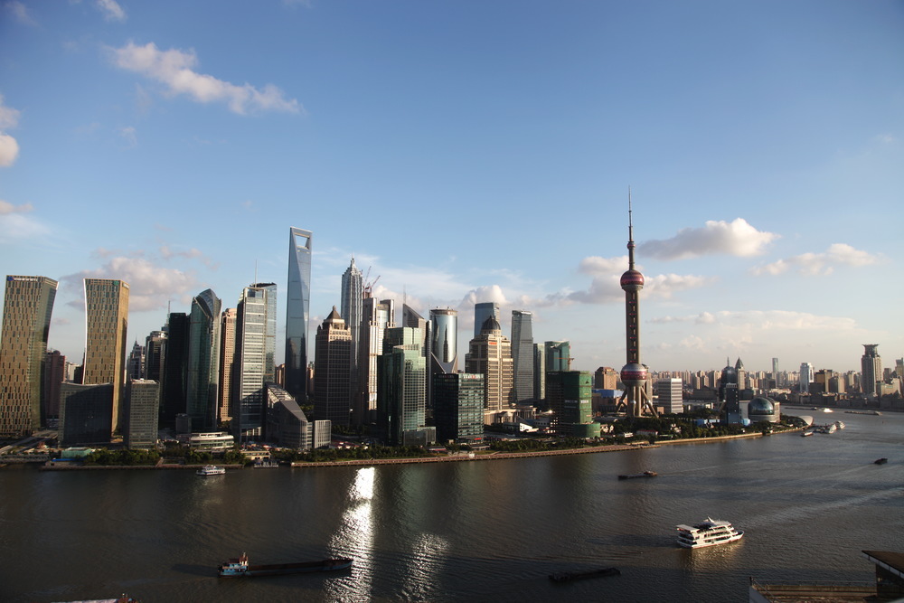 Die Skyline von Shanghai